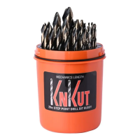 KnKut 29KK10DB 29 Piece Drill Buddy Mechanics Step Point Drill Bit Set