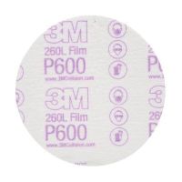 3M 00955 Hook and Loop White 5 in. 600 Grit Abrasive Disc  (100 Discs)