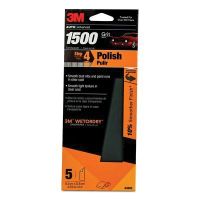 3M 03002 Wetordry Gray 3-2/3 in. x 9 in. 1500 Grit Sanding Sheets (5 Sheets)
