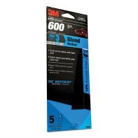 3M 03020 Wetordry Black 3-2/3 in. x 9 in. 600 Grit Sanding Sheets (5 Sheets)