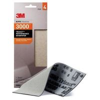 Trizact 03064 Gray Wet/Dry 3-2/3 x 9 in. 3000 Grit Very Fine Sanding Sheet (Each)