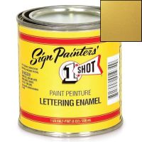 One-Shot 109L-HP Oil Based Metallic Gold Lettering Enamel (1/2 Pint)