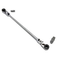 VIM Tools HBR1046 Dual Flex Head 1/4" and 3/8" Ratchet with Removable Drives