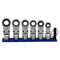 VIM Tools NORA150 6 Piece 12-Pt Nano Flex Offset Ratcheting Attachment