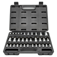 VIM Tools TMS34PF 34 Piece Mixed Drive Size Torx Bit Socket Master Set