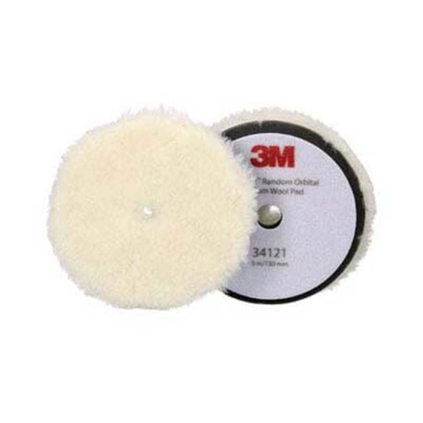 3M Perfect-It 34121 Medium Hook & Loop Wool 5 in. Random Orbital Compounding Pad