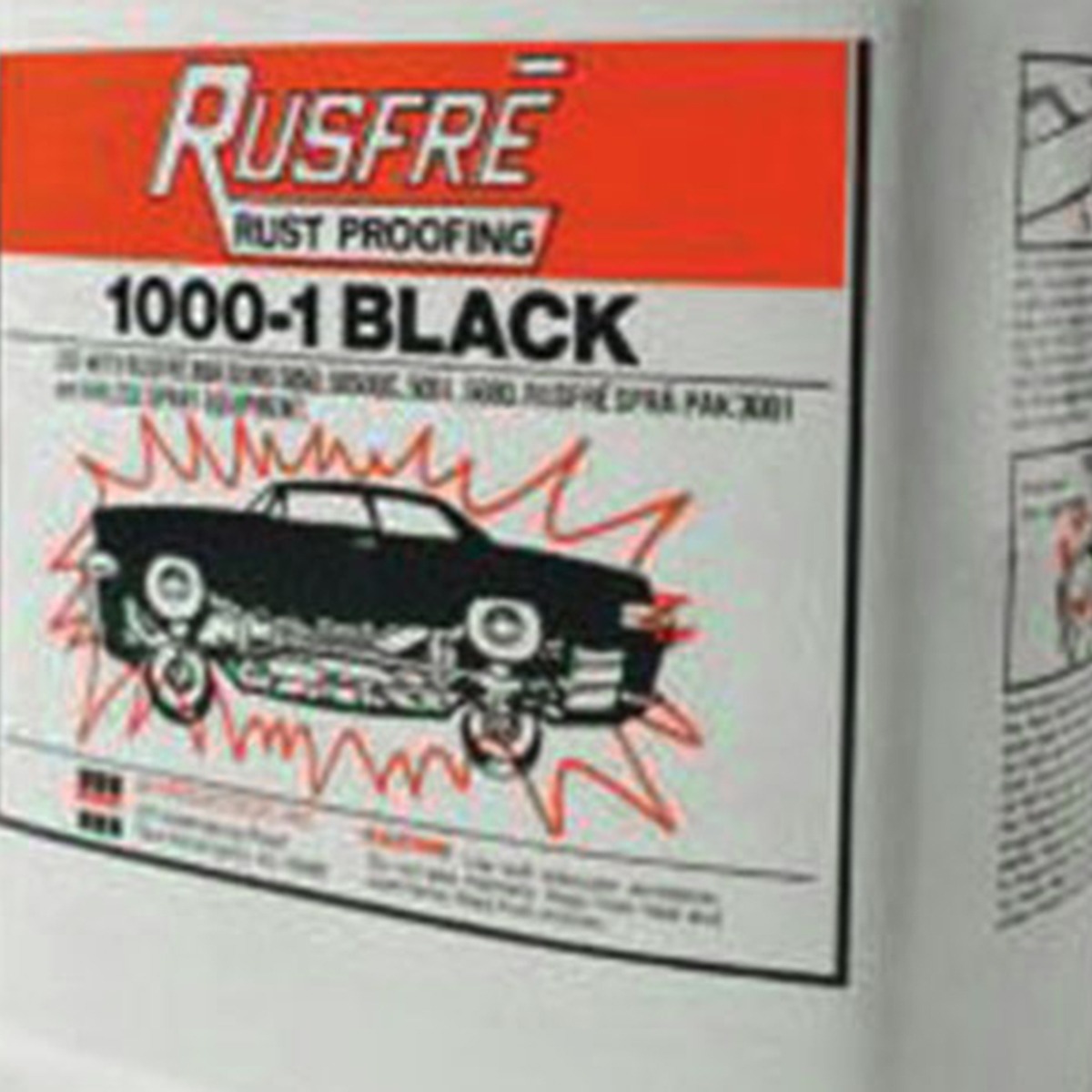 Rusfre 1000-1B All-Purpose Innerpanel Black Rustproofing (Gallon)