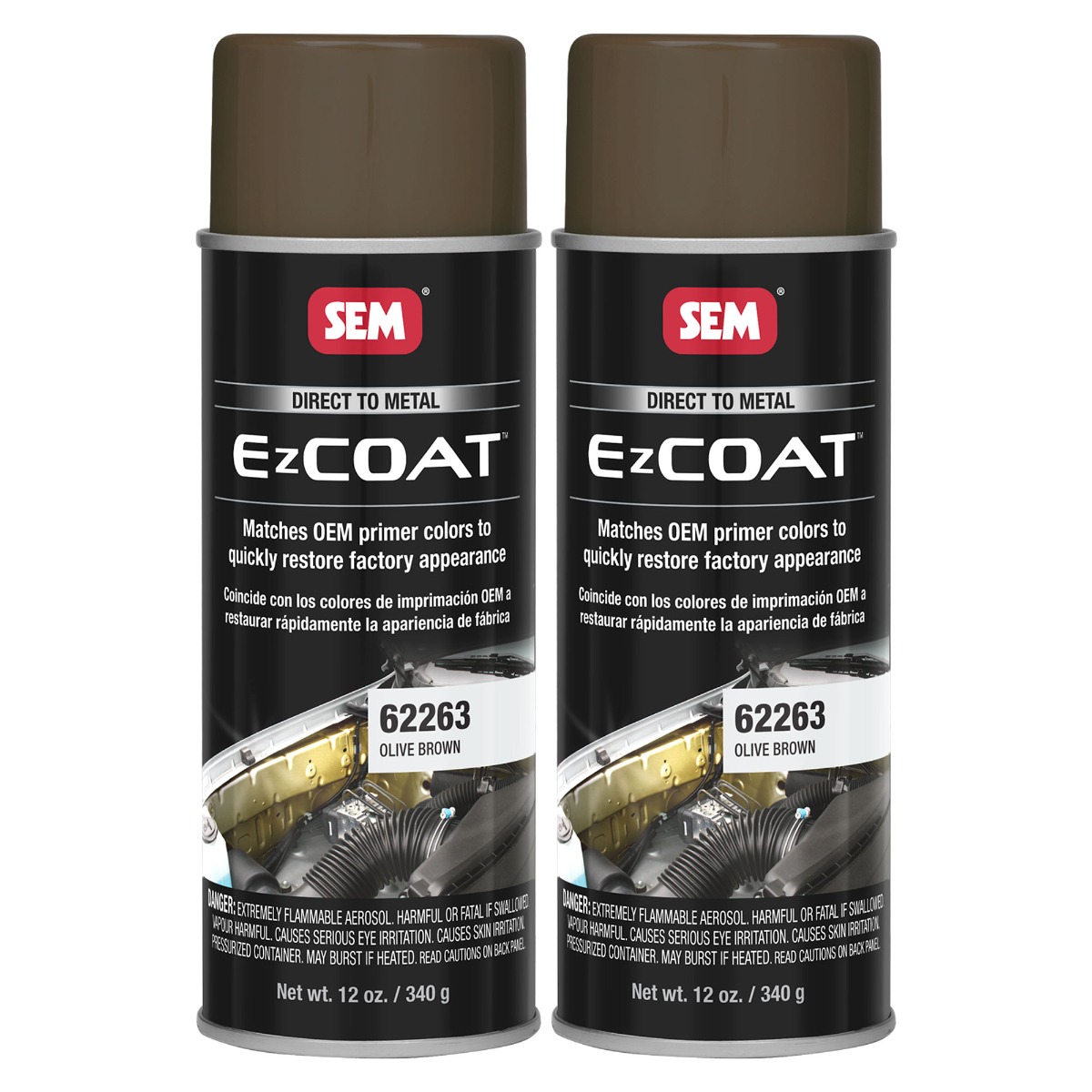 SEM 62263 EZ Coat Olive Brown Direct To Metal Spray Paint