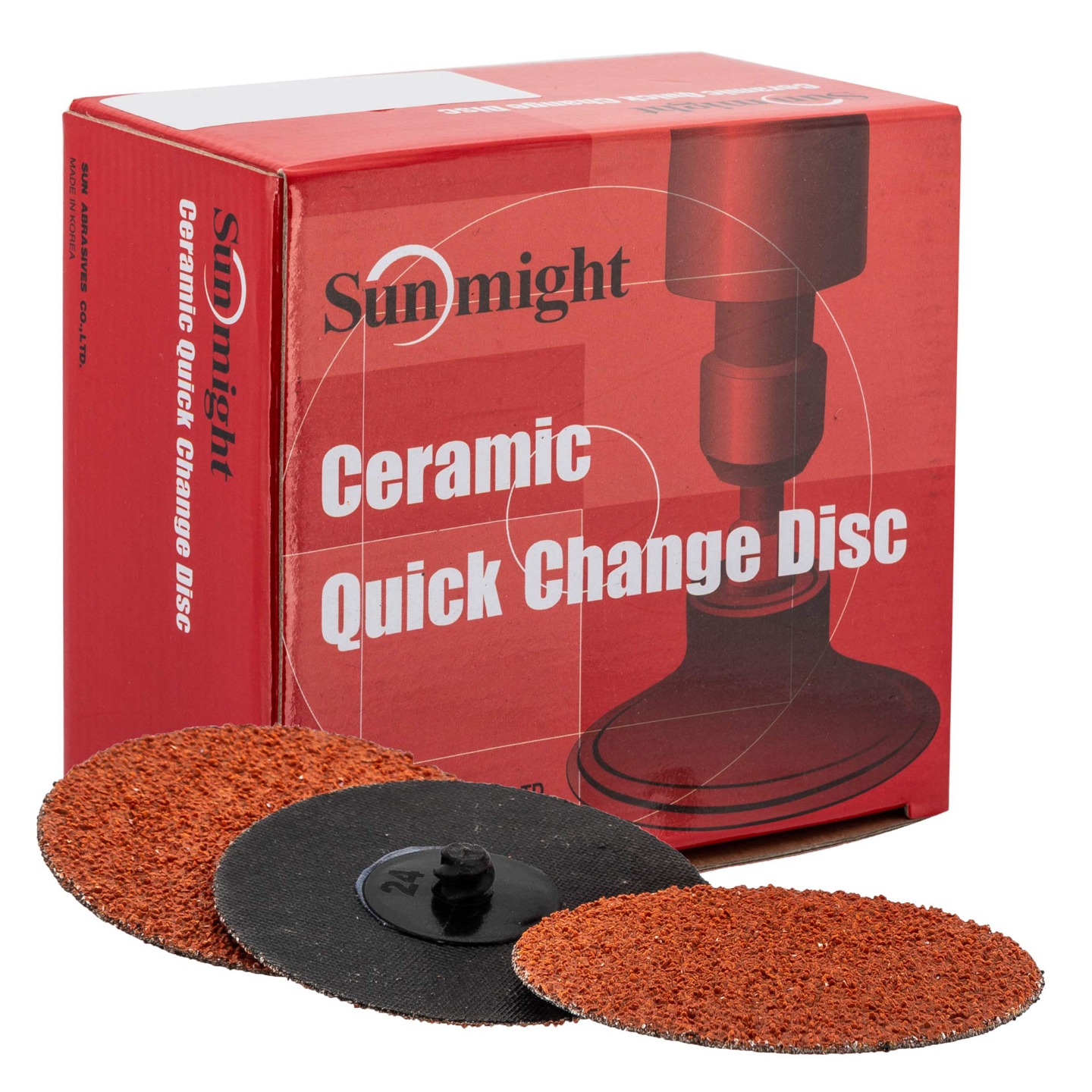 Sunmight 90702 Closed Coated 2 in. 36 Grit Quick Change Sanding Disc (25 ct)